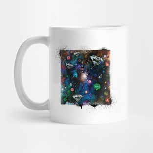 Diamond Gems Galaxy Graffiti Art Mug